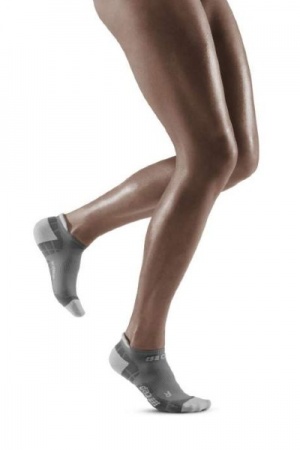 CEP Grey/Light Grey Ultralight No Show Compression Socks for Women